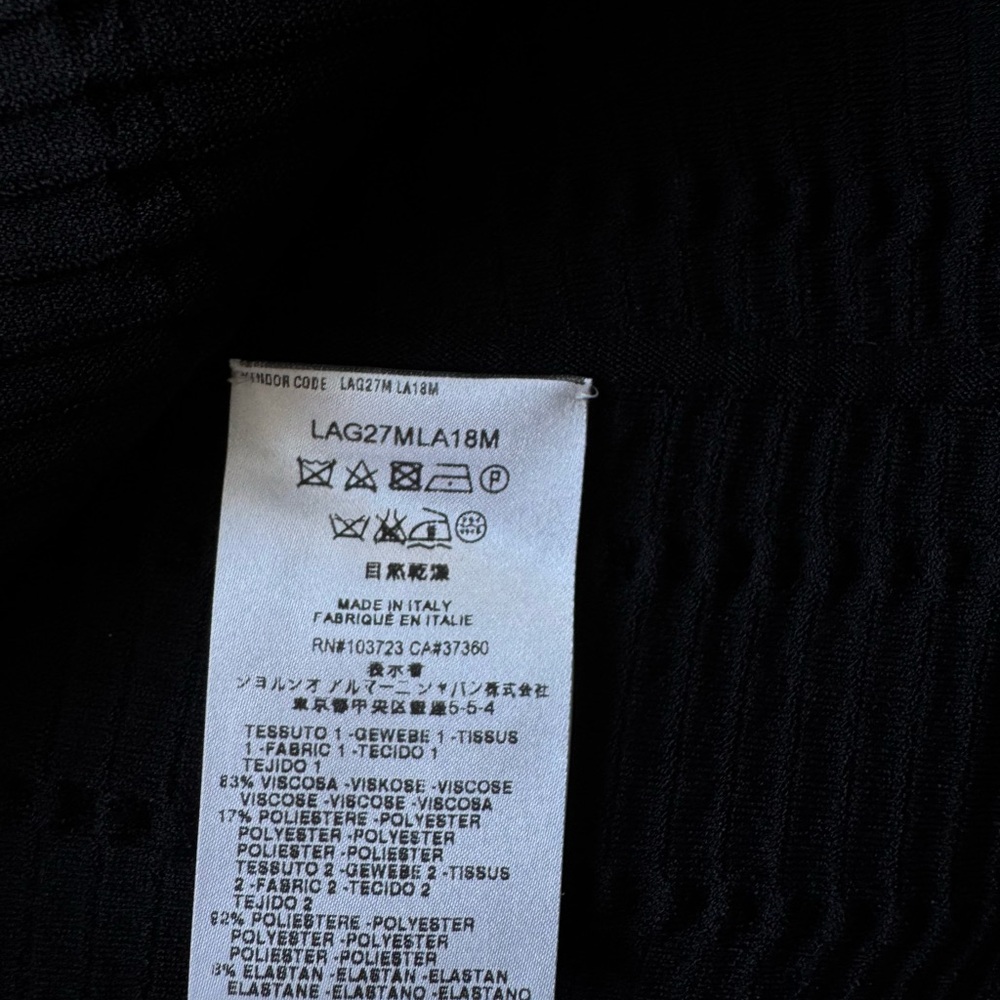 Giorgio Armani Black Textured Blazer - Picture 8 of 9